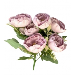 Mini Peony Bouquet Lavender 12"